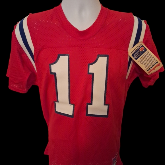 Vintage 1980s NFL sandknit pro line Patriots #11 Urso Jersey new with tags - Picture 1 of 7